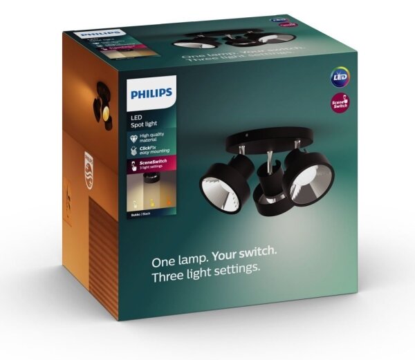 Philips 50603/30/P0 - LED Stmívatelné bodové svítidlo BUKKO 3xLED/4,3W/230V