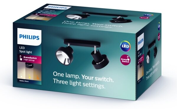 Philips 50602/30/P0 - LED Stmívatelné bodové svítidlo BUKKO 2xLED/4,5W/230V