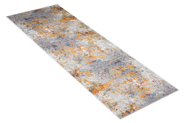 Kobercový ráj Běhoun LAZUR G029D bílý modrý Šíře: 70 cm