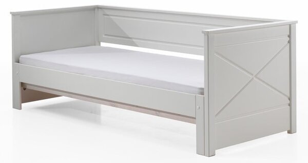 Bílá dětská vysouvací postel Vipack Pino, 90 x 200 cm