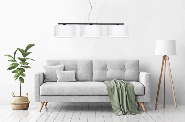 Lustr na lanku ASTRA 3xE27/60W/230V bílá