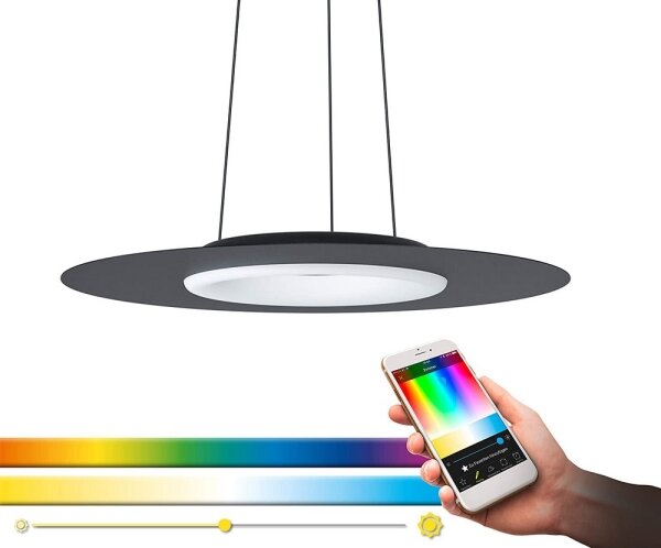 Eglo 99125 - LED RGB Stmívatelný lustr na lanku COMPO ROSSO-C LED/16W/230V