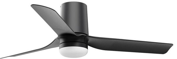 FARO Stropní ventilátor se stmívatelným světlem MINI PUNT TUB S LED, 6 rychlostí, 10W Barva: Černá-dřevo