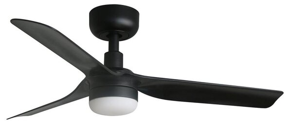 FARO Stropní ventilátor se stmívatelným světlem MINI PUNT S LED, 6 rychlostí, 10W Barva: Černá-dřevo