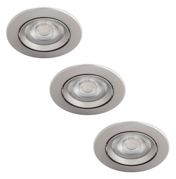 Philips - SADA 3x LED Stmívatelné podhledové svítidlo DIVE LED/5W/230V 2700K