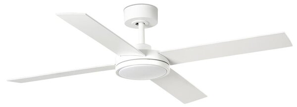 SAINT L LED stropní ventilátor, bílá - FARO