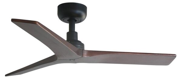 KLIM S stropní ventilátor, černá/ořech - FARO