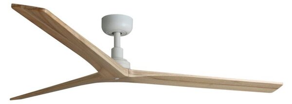KLIM L stropní ventilátor, bílá/světlý dub DC - FARO