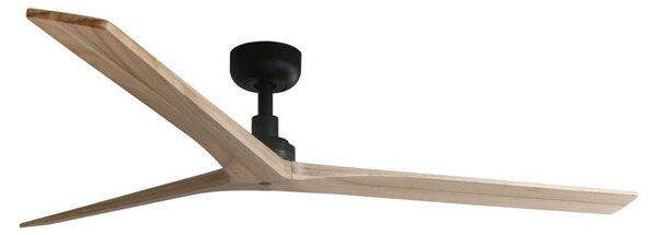 KLIM L stropní ventilátor, černá/světlý dub DC - FARO