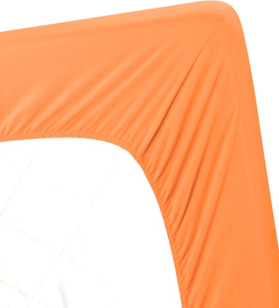 Prostěradlo jersey oranžová TiaHome - 180x200cm