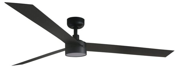 CRUISER XL LED stropní ventilátor, černá s DC motorem - FARO