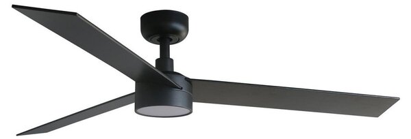 RUDDER L LED stropní ventilátor, černá/ořech - FARO