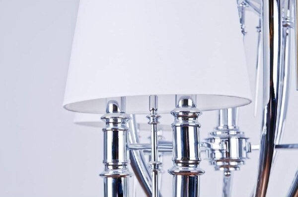 Azzardo AZ0028 - Lustr na řetězu DIABLO 6xE14/11W/230V bílá