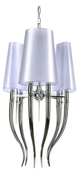 Azzardo AZ0028 - Lustr na řetězu DIABLO 6xE14/11W/230V bílá