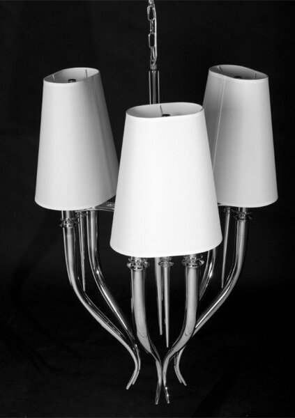 Azzardo AZ0028 - Lustr na řetězu DIABLO 6xE14/11W/230V bílá