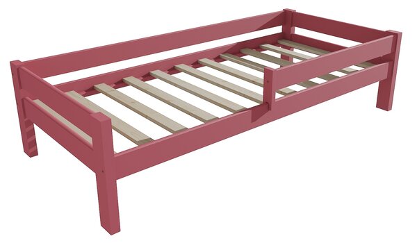 Vomaks Dětská postel se zábranou VMK013C KIDS Rozměr: 90 x 170 cm, Barva: barva růžová