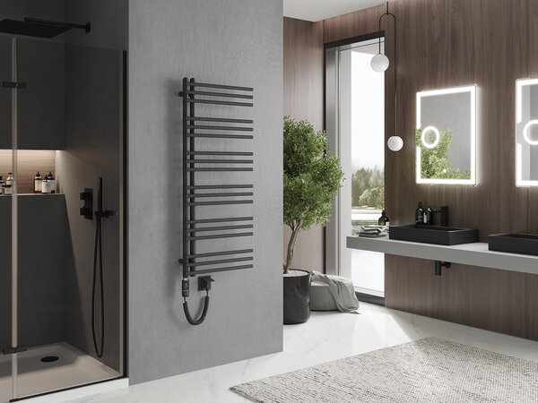 Mexen Neptun, elektrické topné těleso 1200 x 500 mm, 600 W, antracitová, W101-1200-500-2600-66