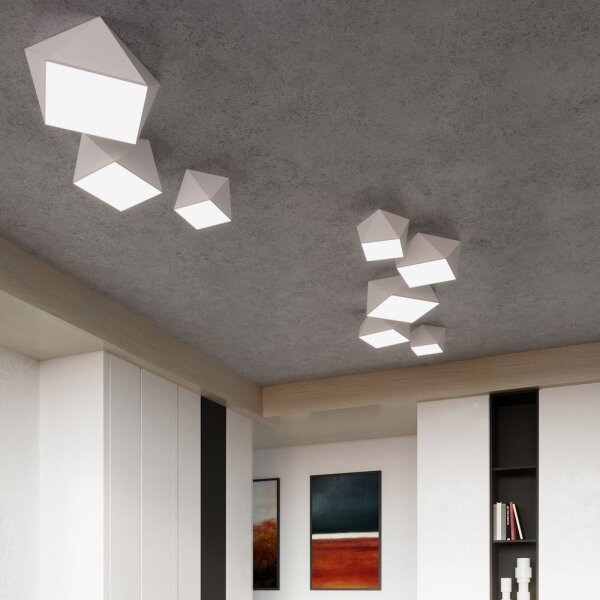 Sollux SL.0689 - Stropní svítidlo HEXA 2xE27/60W/230V bílá