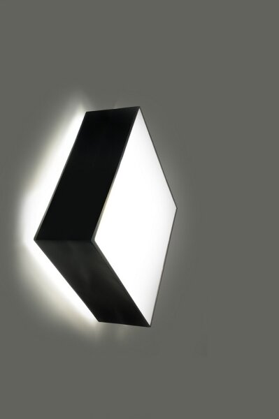 Sollux SL.0142 - Nástěnné svítidlo HORUS 1xE27/60W/230V černá