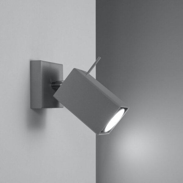 Sollux SL.0455 - Nástěnné bodové svítidlo MERIDA 1xGU10/40W/230V šedá