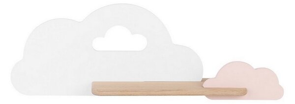 LED Dětské nástěnné svítidlo s poličkou CLOUD LED/5W/230V bílá/růžová