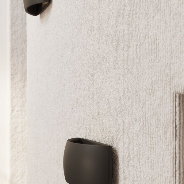 Sollux SL.0876 - Nástěnné svítidlo PONTIUS 1xG9/60W/230V černá