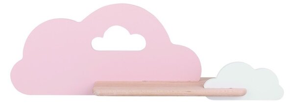 LED Dětské nástěnné svítidlo s poličkou CLOUD LED/5W/230V růžová/bílá