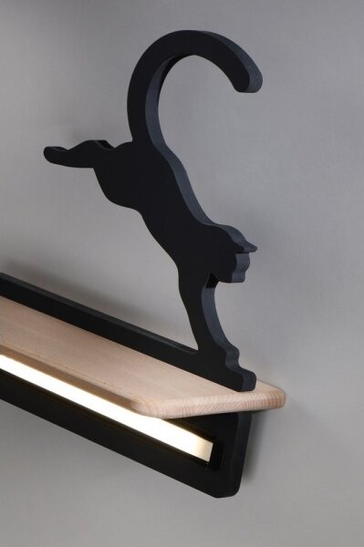 LED Dětské nástěnné svítidlo s poličkou JUMPING CAT LED/5W/230V
