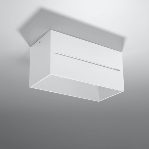 Sollux SL.0383 - Stropní svítidlo LOBO 2xG9/40W/230V bílá