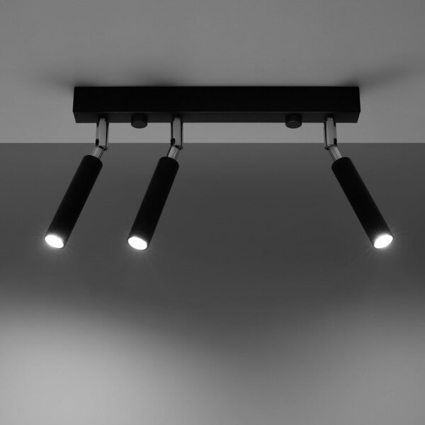 Sollux SL.0899 - Bodové svítidlo EYETECH 3xG9/12W/230V černá