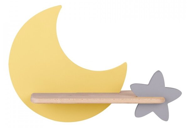 LED Dětské nástěnné svítidlo s poličkou MOON LED/5W/230V