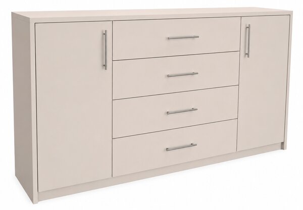 Komoda AURA 3 Bílá, Hloubka: 36cm, Šířka: 140 cm