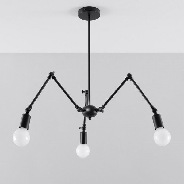 Sollux SL.0611 - Lustr na tyči STARK 3xE27/60W/230V