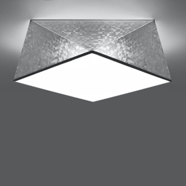 Sollux SL.0691 - Stropní svítidlo HEXA 2xE27/60W/230V stříbrná