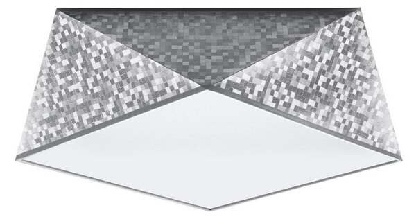 Sollux SL.0691 - Stropní svítidlo HEXA 2xE27/60W/230V stříbrná