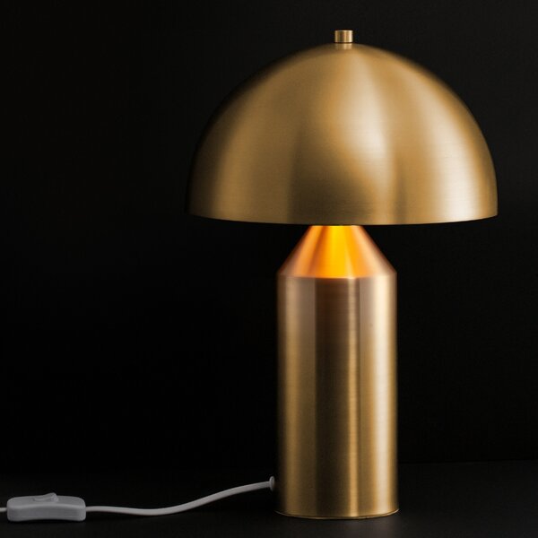 Zlatá kovová stolní lampa Nova Luce Bolt