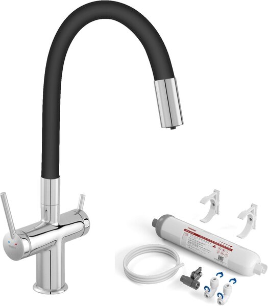 Sada baterie pro vodní filtr Ferro Filtrata BFT41B, poddřezové filtry se sadou vložek Ferro Filtrata FFT4-ACAG-SET