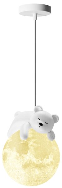 TooLight Dětský závěsný lustr White Bear bílý