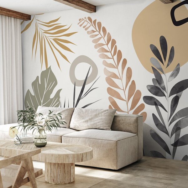 Fototapety Abstrakce s vegetací, Fototapety abstraktní, w05137 : uwalls.cz