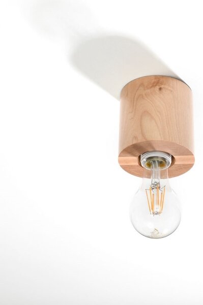 Sollux SL.0672 - Stropní svítidlo SALGADO 1xE27/60W/230V dřevo