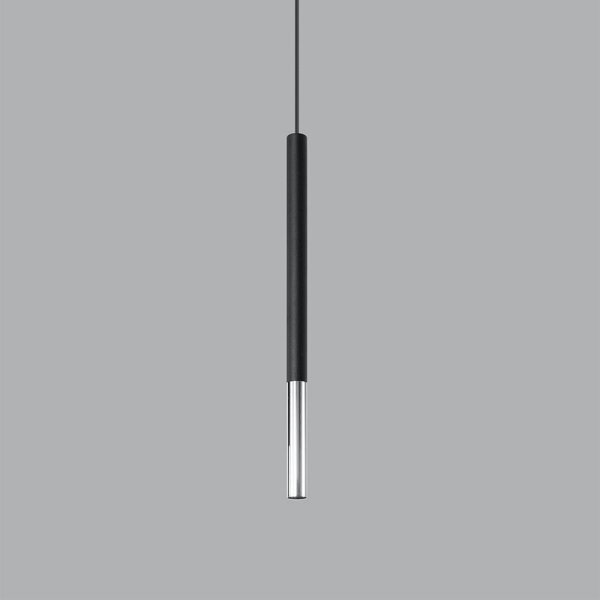 Sollux SL.0885 - Lustr na lanku MOSAIC 1xG9/12W/230V černá/chrom