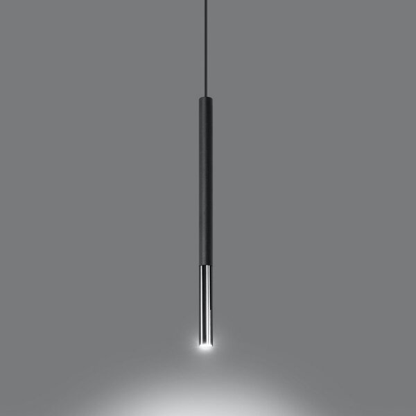 Sollux SL.0885 - Lustr na lanku MOSAIC 1xG9/12W/230V černá/chrom