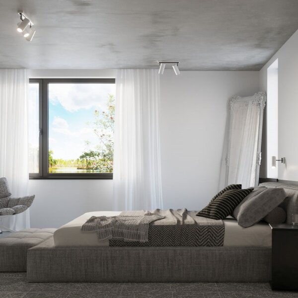 Sollux SL.0494 - Nástěnné bodové svítidlo DIREZIONE 1xGU10/40W/230V bílá