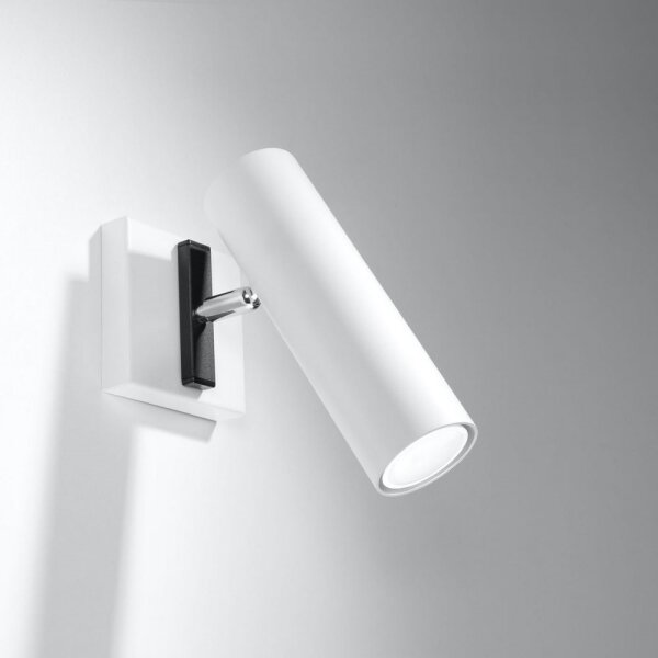 Sollux SL.0494 - Nástěnné bodové svítidlo DIREZIONE 1xGU10/40W/230V bílá
