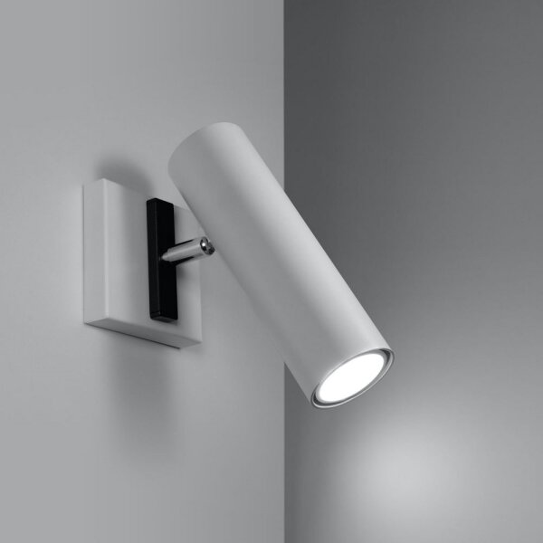 Sollux SL.0494 - Nástěnné bodové svítidlo DIREZIONE 1xGU10/40W/230V bílá