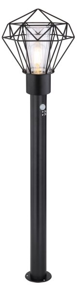 Globo 31357S - Venkovní lampa se senzorem HORACE 1xE27/15W/230V IP44