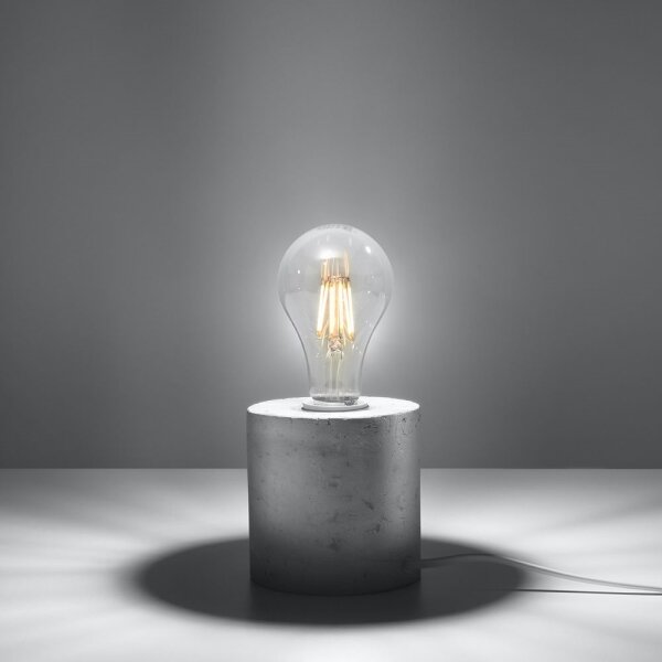 Sollux SL.0680 - Stolní lampa SALGADO 1xE27/60W/230V beton
