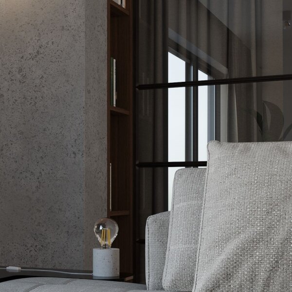 Sollux SL.0680 - Stolní lampa SALGADO 1xE27/60W/230V beton