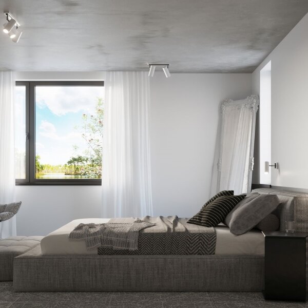 Sollux SL.0496 - Bodové svítidlo DIREZIONE 2xGU10/40W/230V bílá