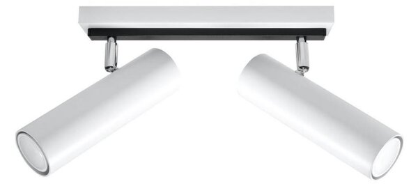 Sollux SL.0496 - Bodové svítidlo DIREZIONE 2xGU10/40W/230V bílá